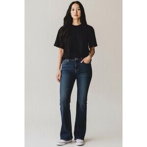 American Eagle Jeans Womens 14 Short Blue Favorite Boyfriend Dark Wash Stretch